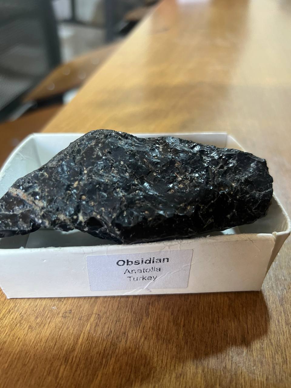 Obsidian rock
