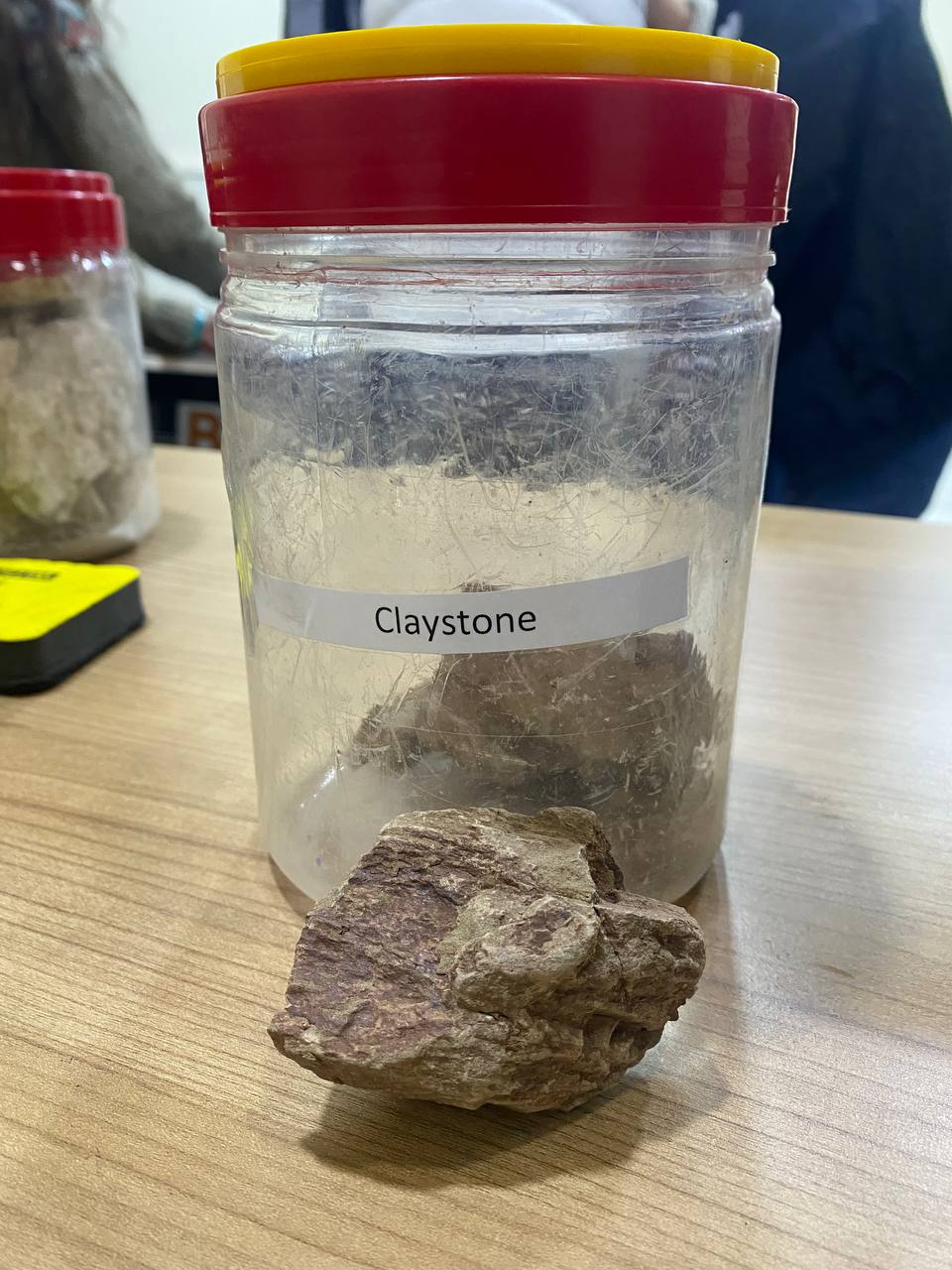 Claystone rock