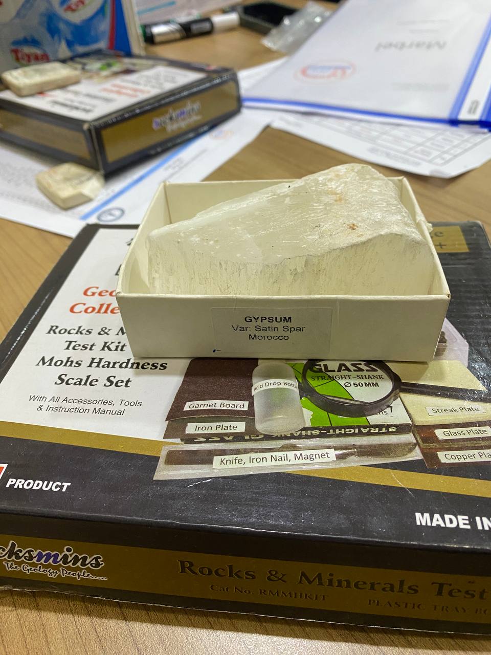 Gypsum rock